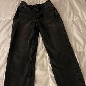 Hollister Black Wash Mom Jeans